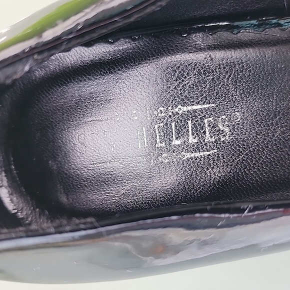 Seychelles Mary Jane Patent Peep Toe Black Heels Size 10 - Picture 5 of 12